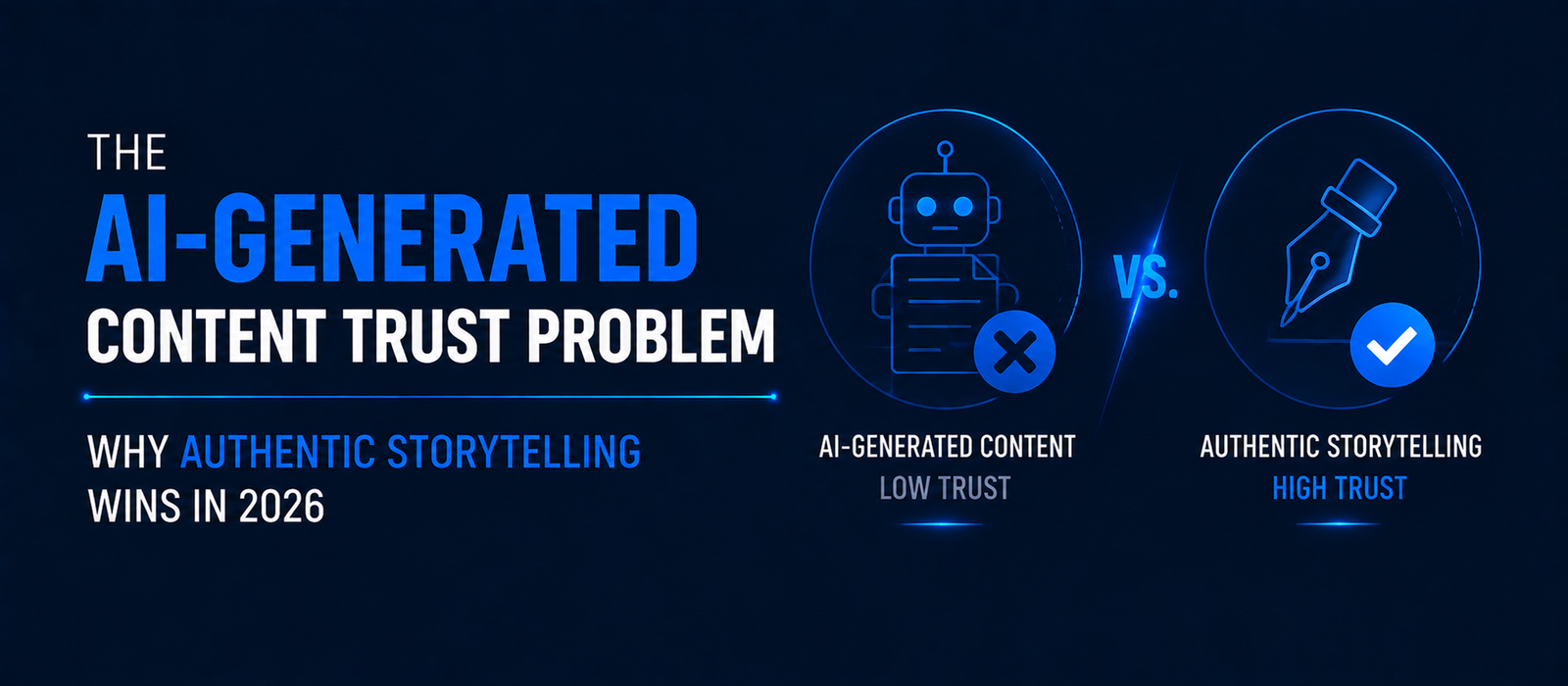 The AI Generated Content Trust Problem 2026: Why Authentic Storytelling Wins