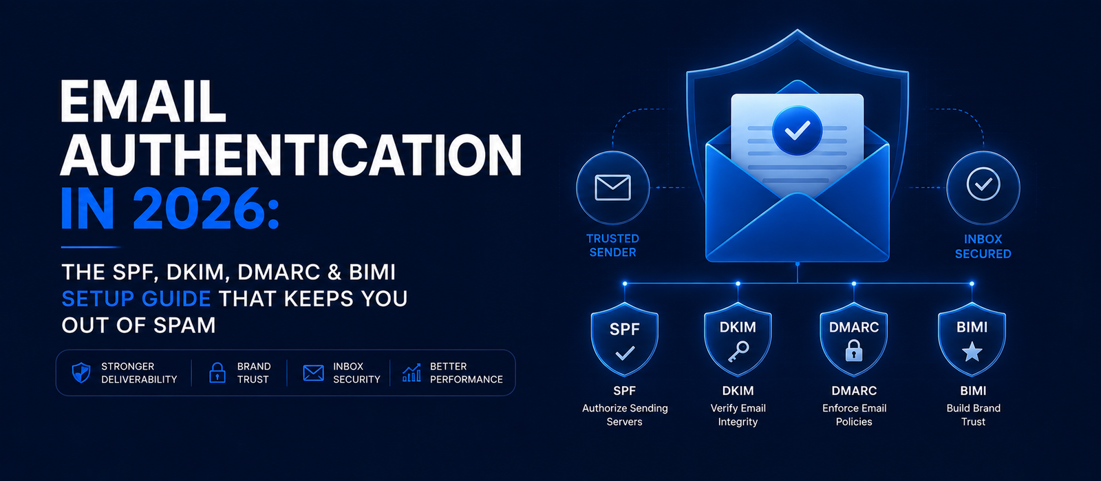 Email Authentication in 2026: The SPF, DKIM, DMARC & BIMI Setup Guide That Keeps You Out of Spam