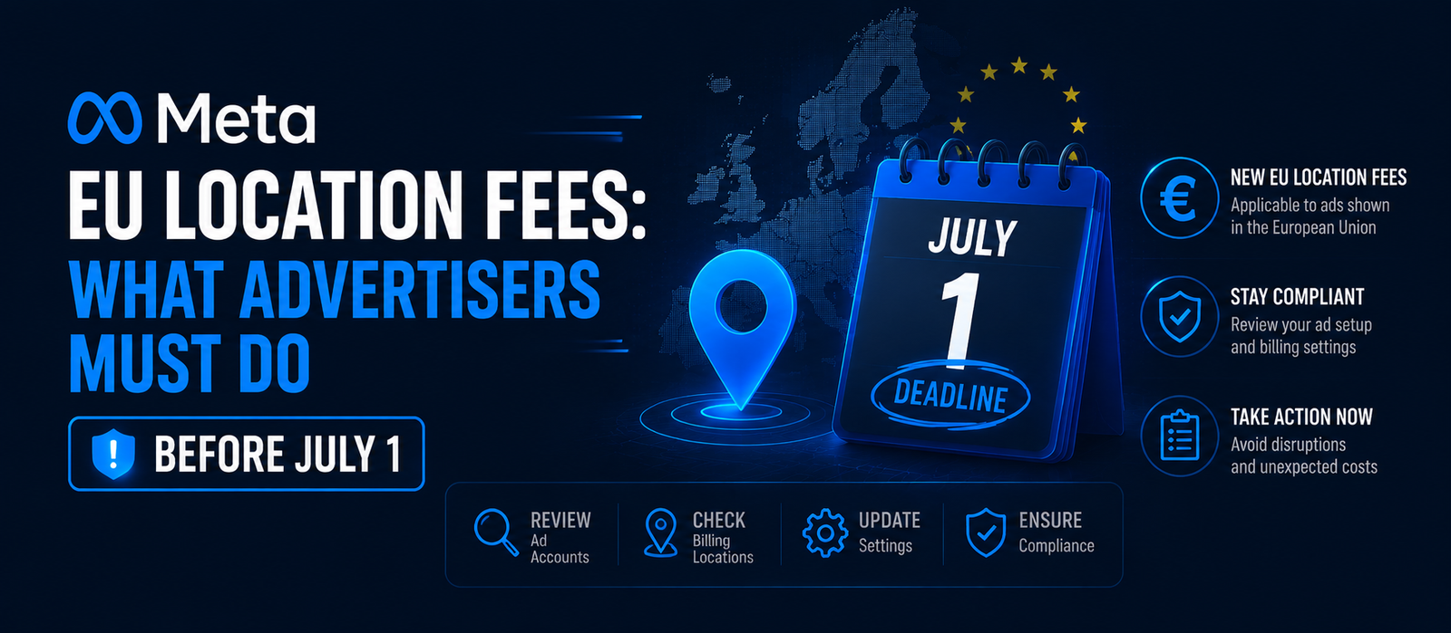 Meta EU Location Fees: What Advertisers Must Do Before July 1